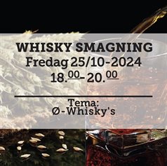 Whiskysmagning fredag d. 25 oktober 2024 - slikforvoksne.dk